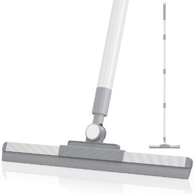 High-Efficiency White Floor Squeegee - Perfect for Tiles and Wood