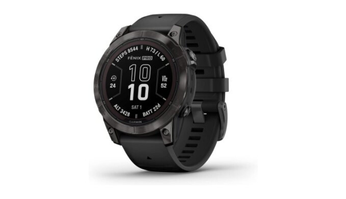 Certified Refurbished Garmin fenix 7 Pro Sapphire Solar Gray DLC Titanium with Black Band - Ultimate Value