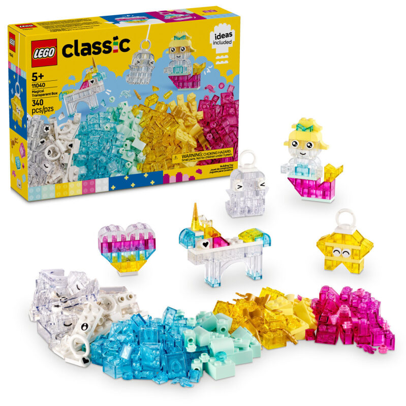 340pc LEGO Classic Magical Transparent Box Learning Toy 11040