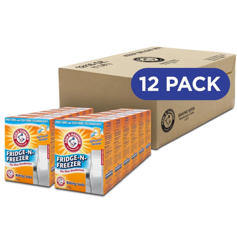 12-Pack Arm & Hammer Baking Soda Fridge-n-Freezer Odor Absorber