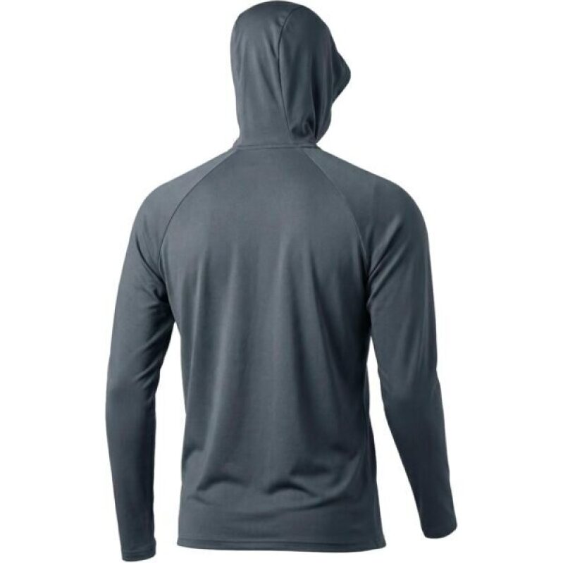 LOOGU Men’s UPF 50+ Sun Protection Hoodie Shirt Long Sleeve Lightweight, Rash Guard SPF T-Shirts for Fishing Hiking Dark Gray -50%