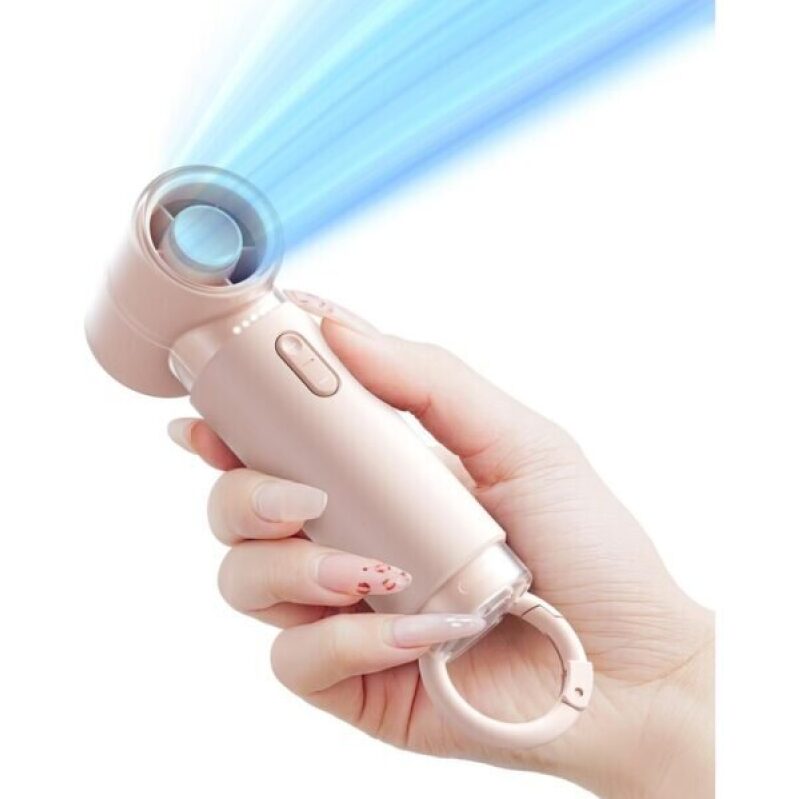 Portable Handheld Rechargeable Fan with 5 Speeds – Compact Yet Powerful