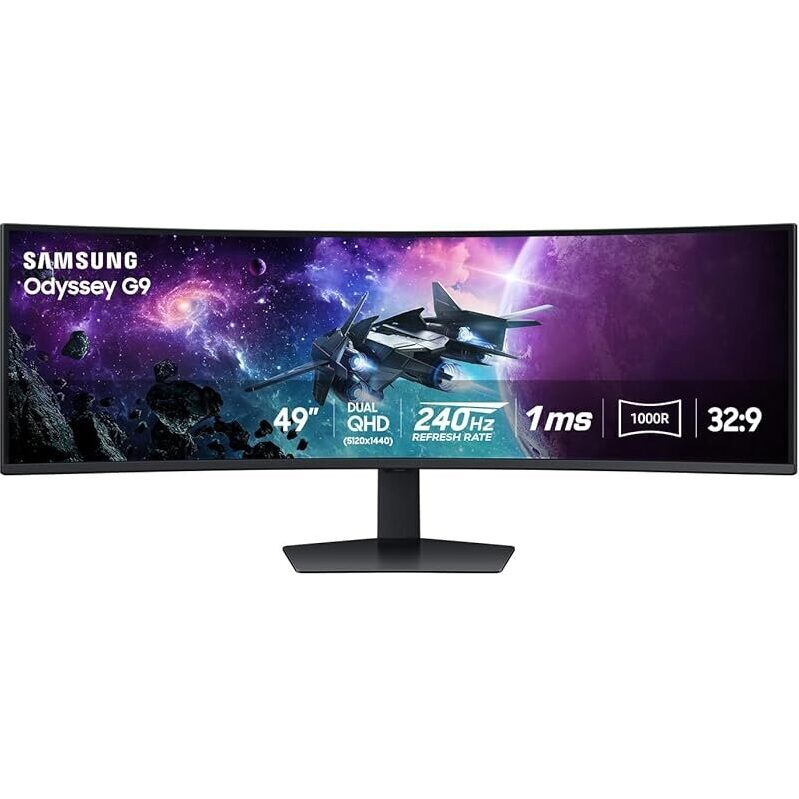Samsung Odyssey G9 49-inch DQHD 240Hz Curved Gaming Monitor