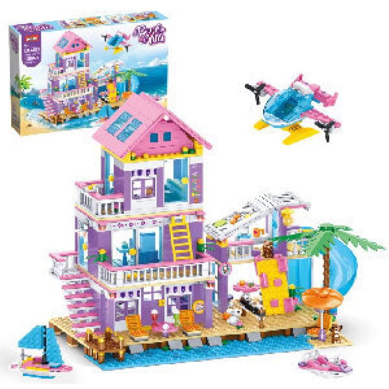 Beachfront Villa Building Block Set: Ultimate Summer Fun!
