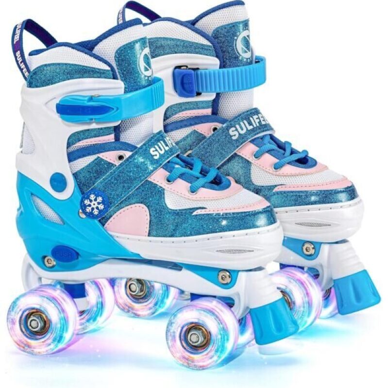 SULIFEEL Rainbow Unicorn Adjustable Roller Skates - 52% Off