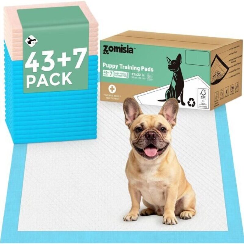 ZOMISIA Puppy Training Pads with Health Monitoring - 50+ Pack