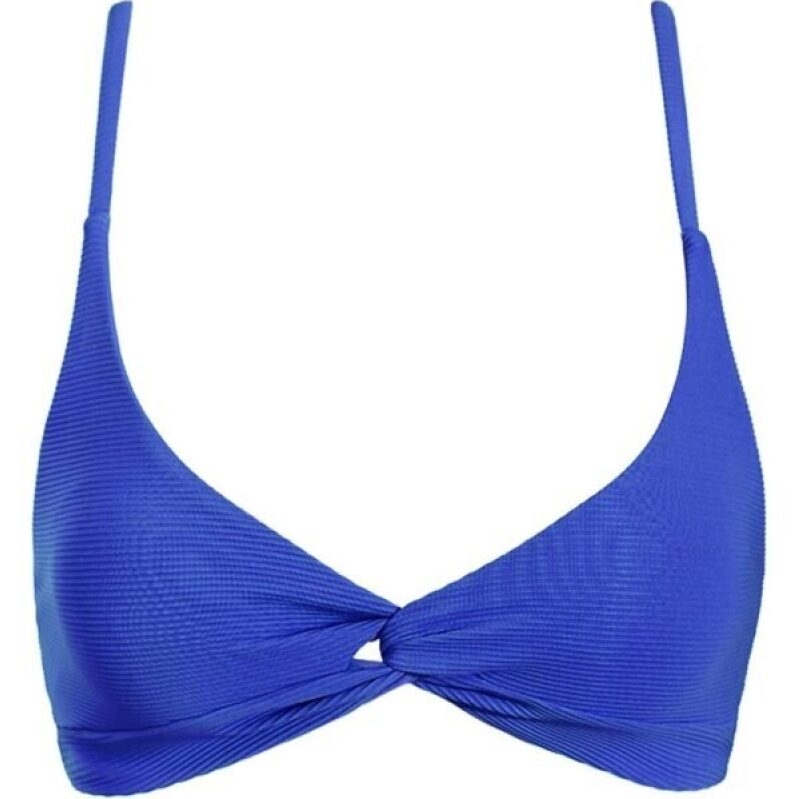 Royal Blue Knotted Neckline Bikini Top - 71% OFF