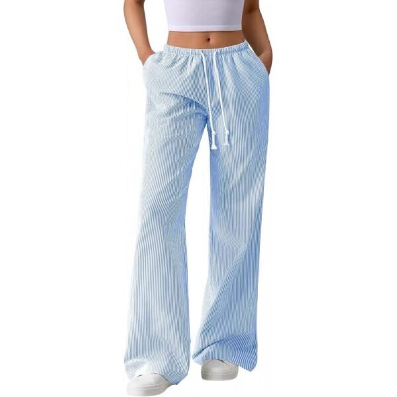 Striped Wide-Leg Pants for Women - Spring/Summer 2026 Collection