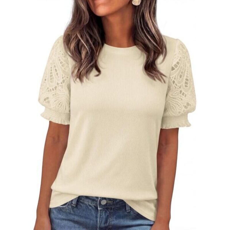 KIRUNDO Women's Summer Lace Sleeveless Blouse - 76% OFF