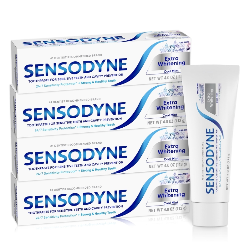 4pk Sensodyne Extra Whitening Toothpaste for Sensitive Teeth