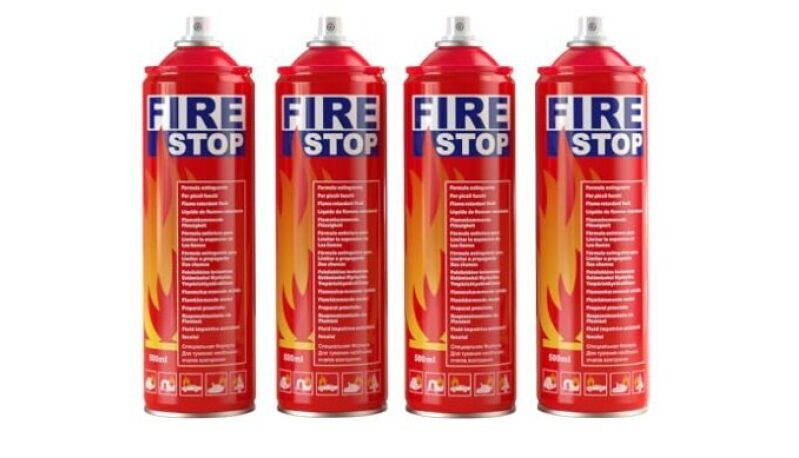 AmzBoom Fire Extinguisher 4-Pack with Mount Brackets - Essential Safety for Home, Kitchen, Car, Boat, BBQ