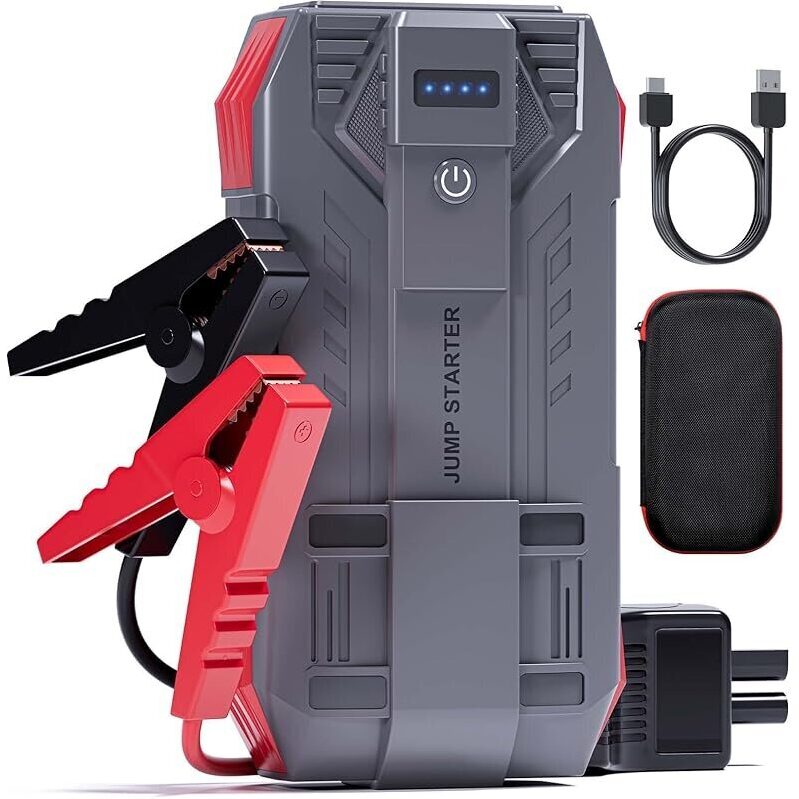 Powerful 4000A Peak Car Battery Jump Starter - Efficient, Reliable, Compact