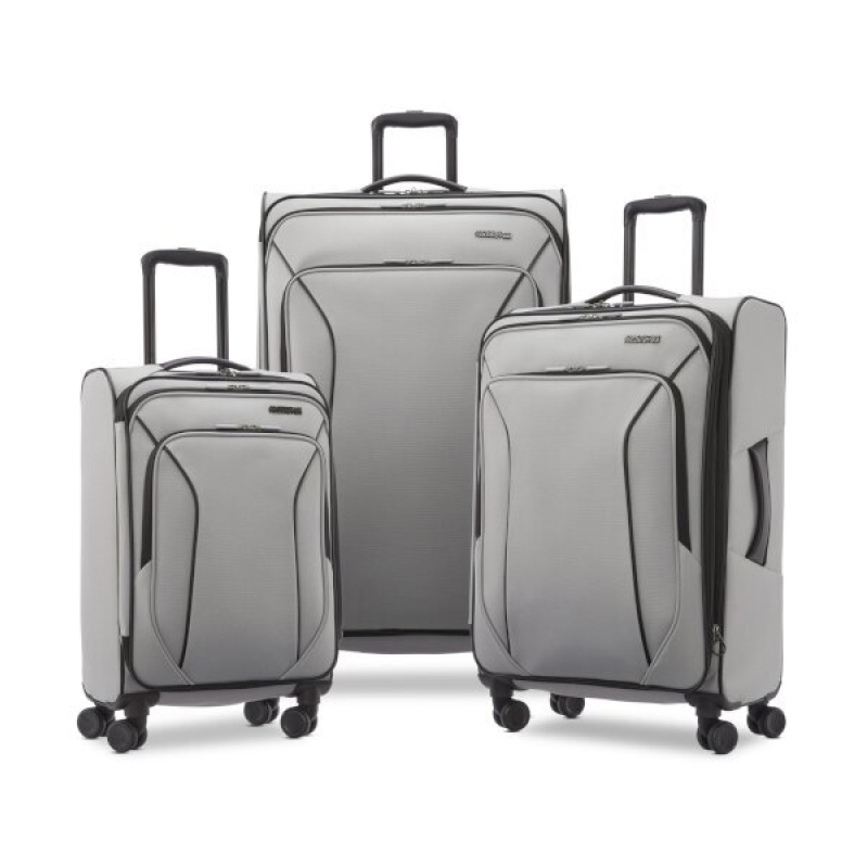 American Tourister X-Lite 3-Piece Luggage Set - Spinner Wheels, Durable, Expandable