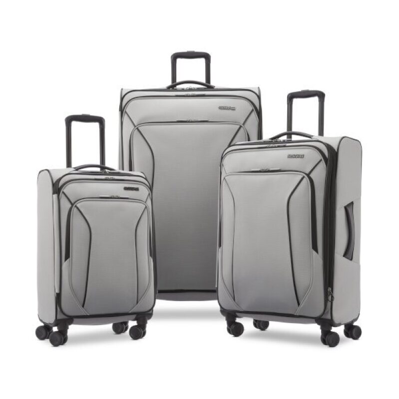 American Tourister X-Lite 3-Piece Luggage Set - Spinner Wheels, Durable, Expandable