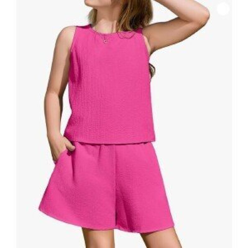 Pink Summer Two-Piece Set for Girls