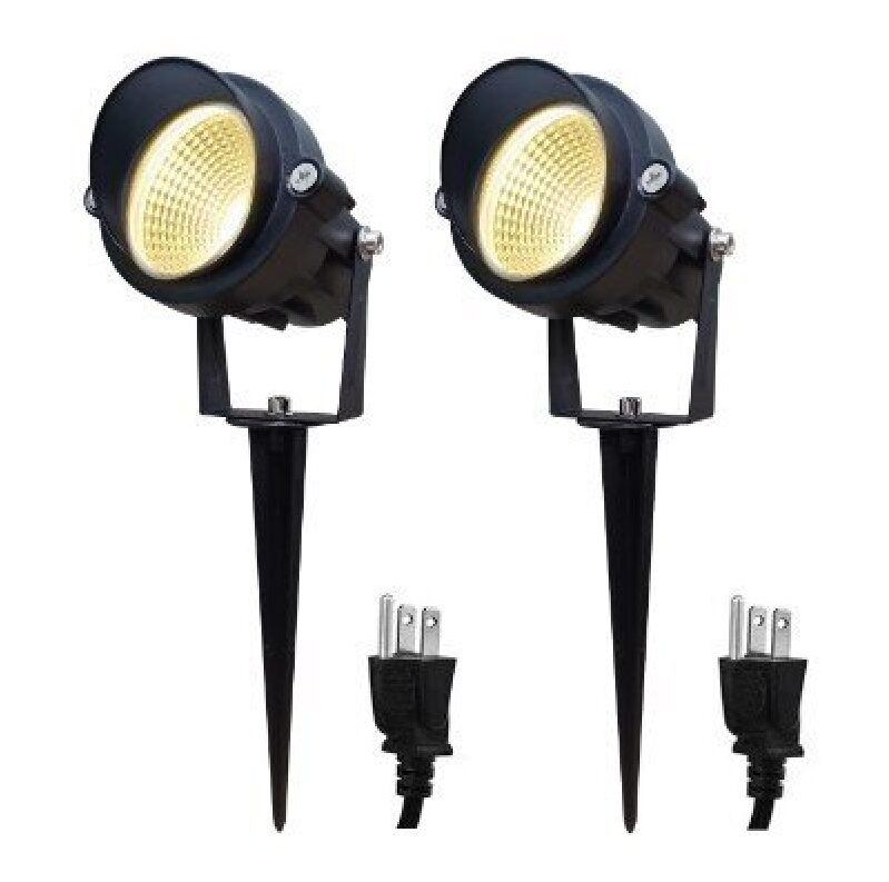 Outdoor Landscape Spotlights - 2-Pack LED Garden Lighting