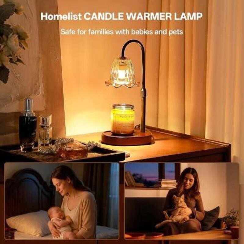 Adjustable Brightness Modern Timer Scented Candle Lamp - 50% Off
