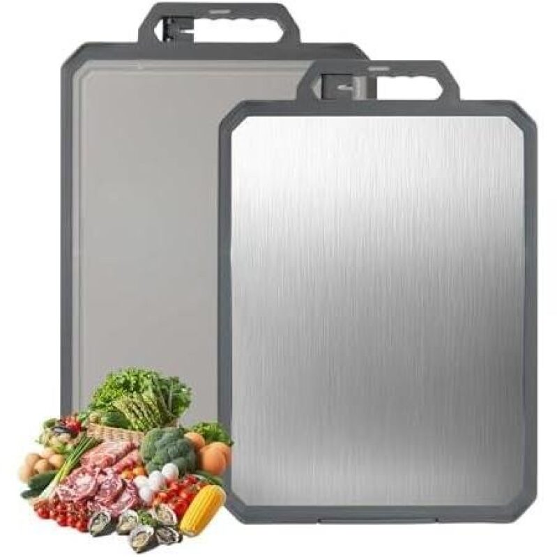 Double-Sided Stainless Steel Cutting Board - 30% OFF