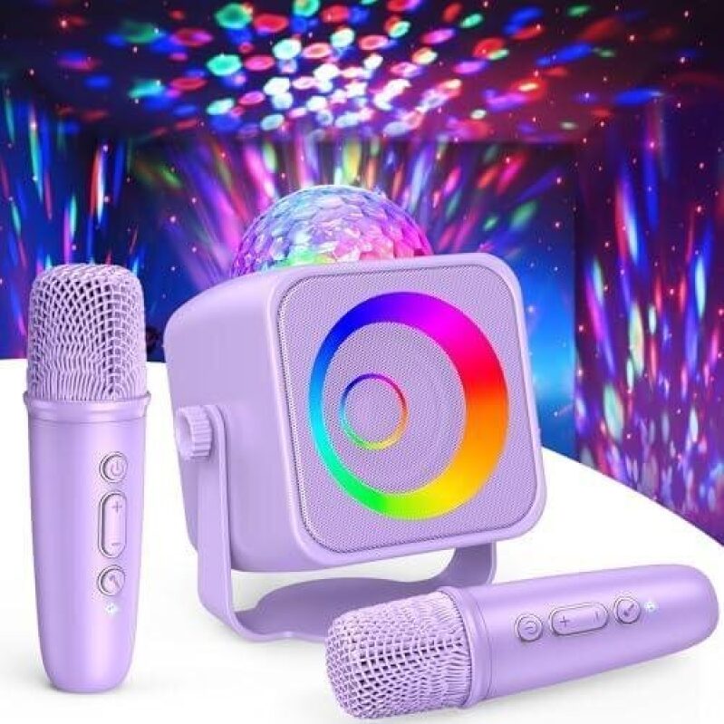 Portable Bluetooth Karaoke Microphone Set for Kids - 61% OFF