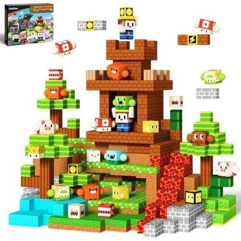 44% OFF: 108 Magnetic Building Blocks Set - Rotating and Educational Toy