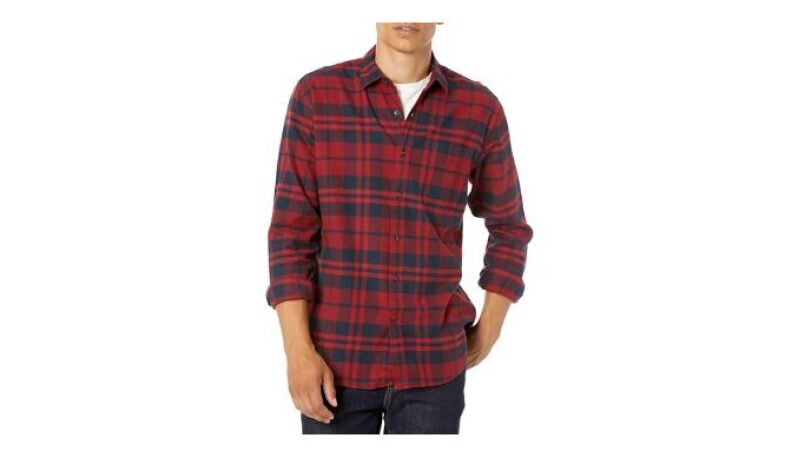Amazon Essentials Men's Regular-Fit Long-Sleeve Flannel Shirt - Big & Tall