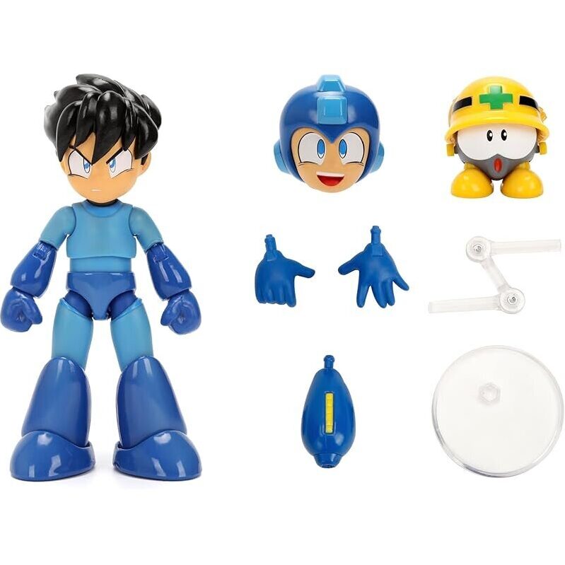 Mega Man Wave 3 Action Figure with Neo Metal Figure - Premium Articulation and Accessories