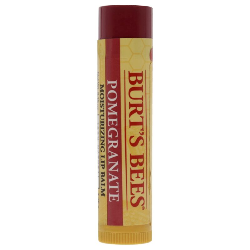 4ct Burt's Bees 100% Natural Moisturizing Lip Balm - Pomegranate Flavor