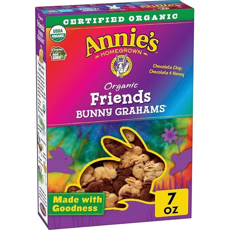 Organic Bunny Graham Snacks Chocolate Chip - 7oz