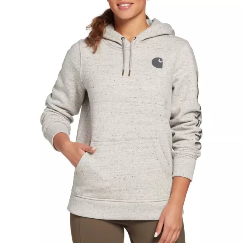 Carhartt Women's Clarksburg Graphic Sleeve Hoodie - Premium Warmth & Style