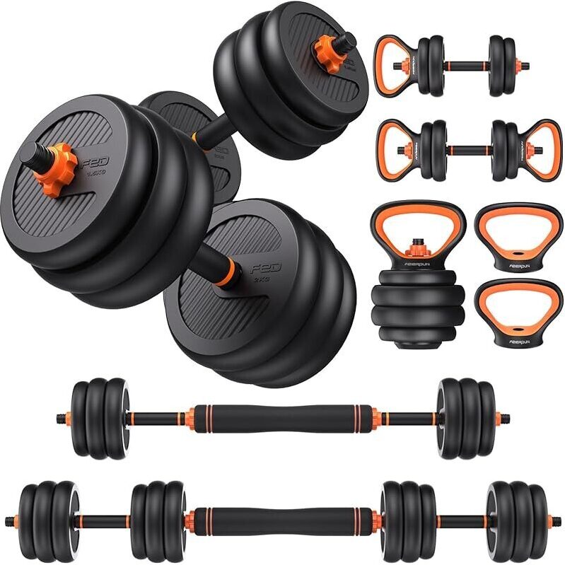 FEIERDUN DS2 Adjustable Dumbbells Weight Set with Connector - Versatile Home Gym Equipment