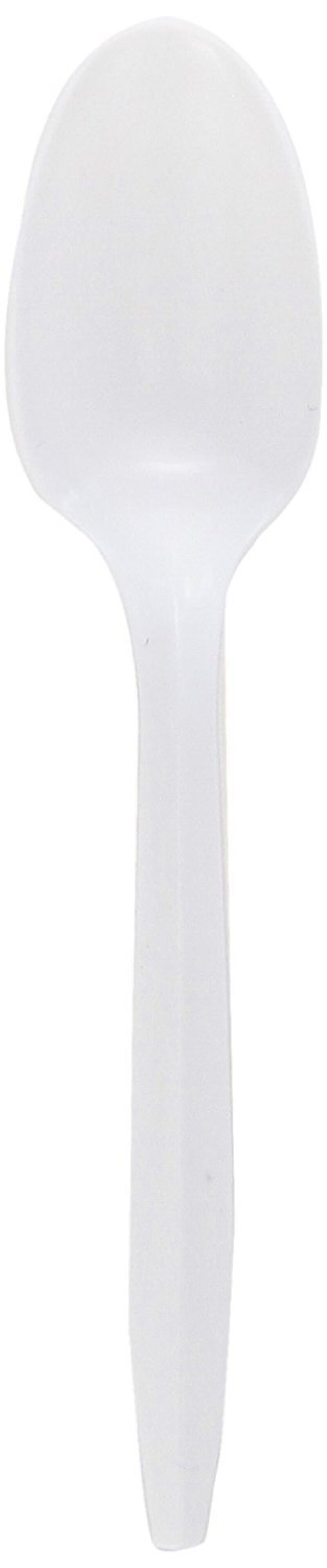 1000-Pack Polypropylene Medium-Weight Spoons - Ideal for Casual Events