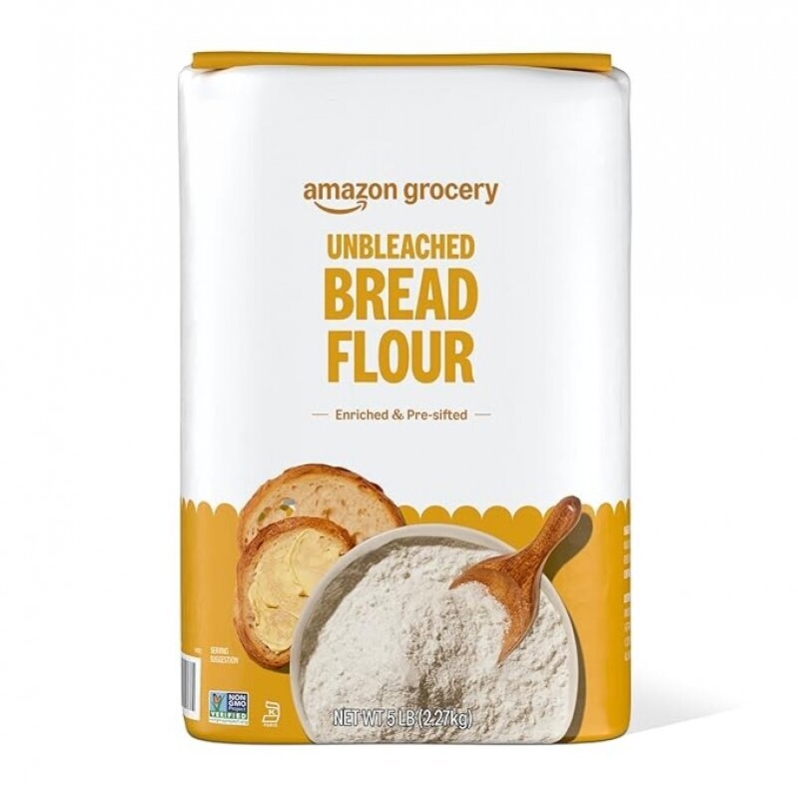 Amazon Grocery Enriched Unbleached Bread Flour - High-Quality Baking Essential