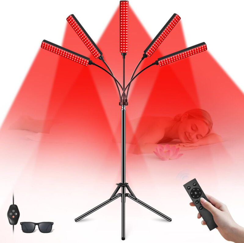 Five-Head Adjustable Red Light Therapy Lamp - $24.99 Post-Discount