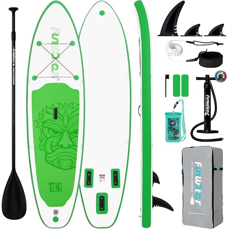 Funwater 10ft Inflatable Stand Up Paddle Board with Accessories
