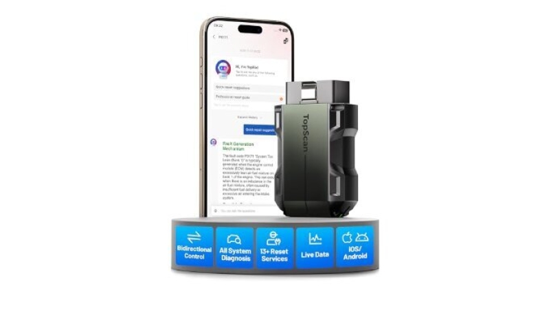 TopScan Pro OBD2 Scanner - Bluetooth Tool for iPhone & Android - CP Deals