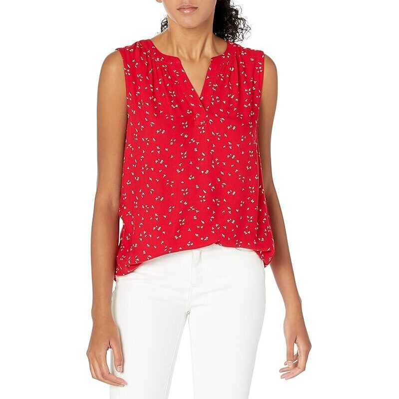 Amazon Essentials Womens Relaxed Fit Sleeveless V-Neck Shirt
