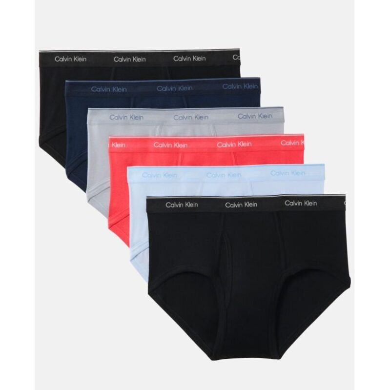6-Pack Calvin Klein Men's Cotton Briefs Underwear - Stylish Comfort