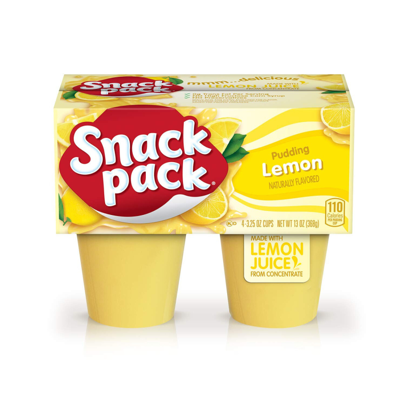 Snack Pack Lemon Pudding Cups - 4ct
