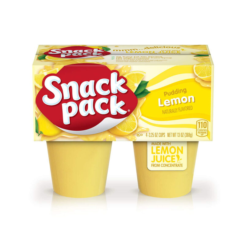 Snack Pack Lemon Pudding Cups - 4ct