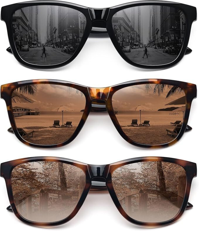 Affordable UV400 Polarized Sunglasses Set of 3 - Enhance Your Outdoor Experience