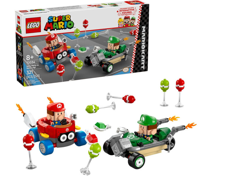 LEGO Super Mario Baby Mario vs. Baby Luigi Racer Set - Prime Exclusive