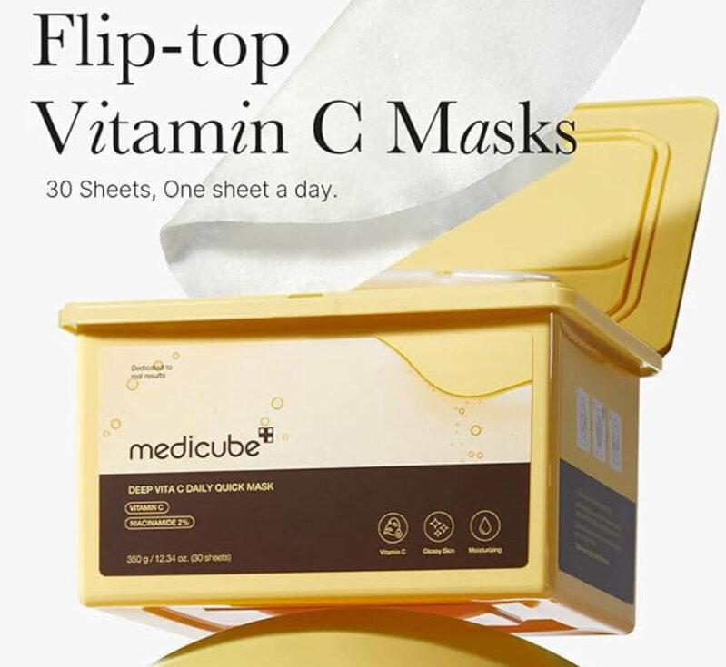 Medicube Vitamin C Brightening Hydrating Mask 30 Sheets - Prime Deal