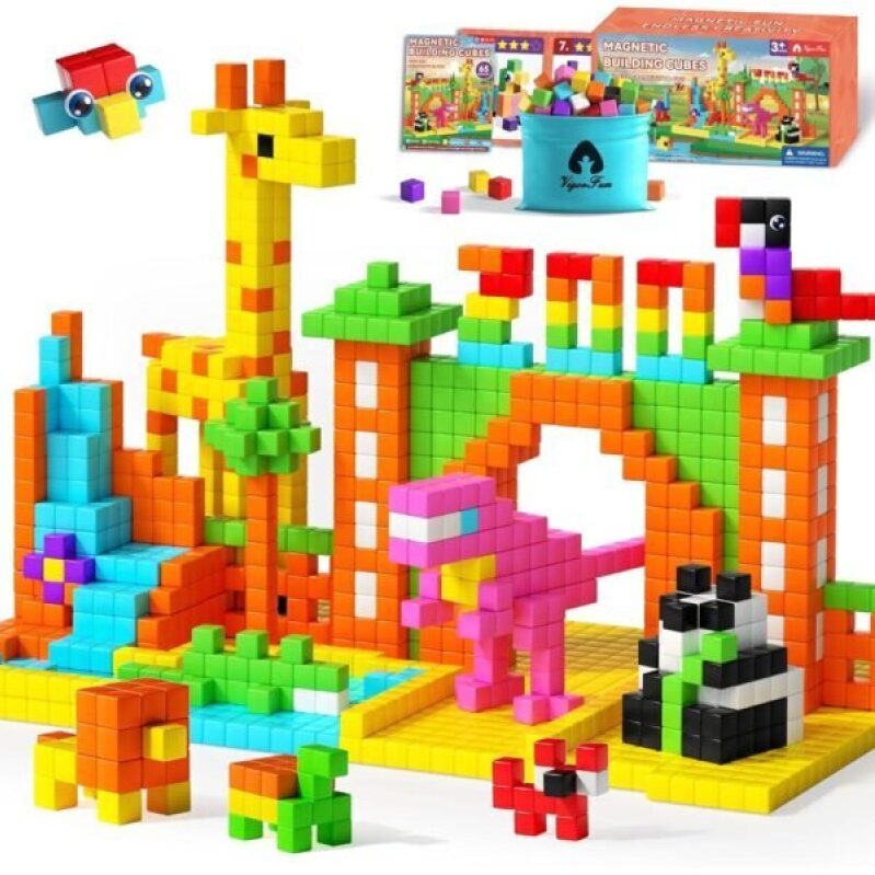 65 PCS Magnetic Blocks Set - Bright Color, 55% Off