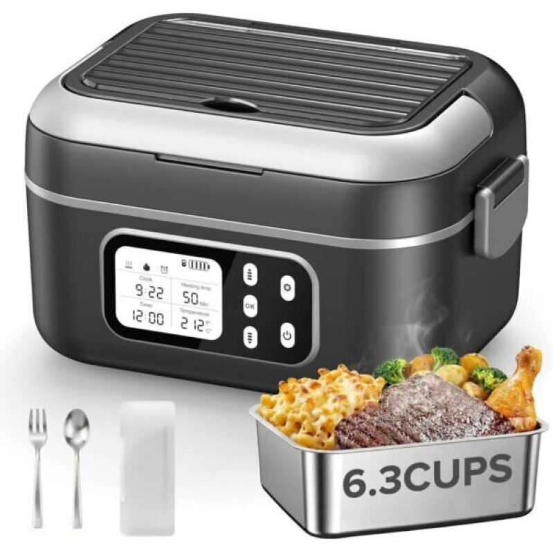 Portable Electric Lunch Box with Heating Feature - Perfect for Busy Adults