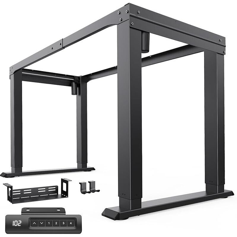HUANUO Dual Motor Height Adjustable Electric Sit Stand Desk Frame