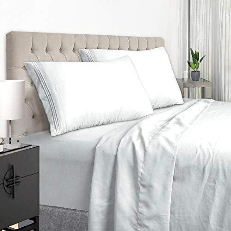 4-Piece Set with Deep Pockets - Ultra-Soft Full/Queen/King Size Bed Sheets 26% OFF