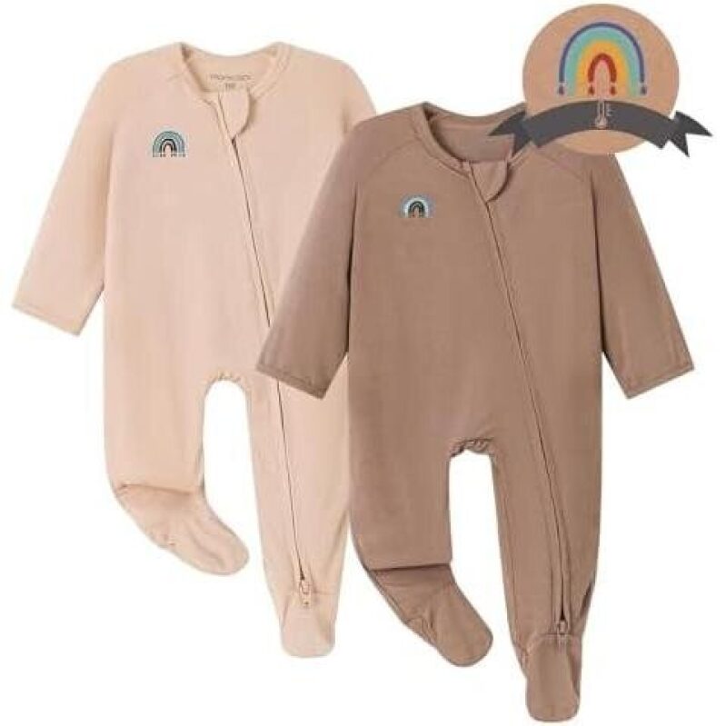 Premium Bamboo Sleepsuits for Newborns - 58% Off