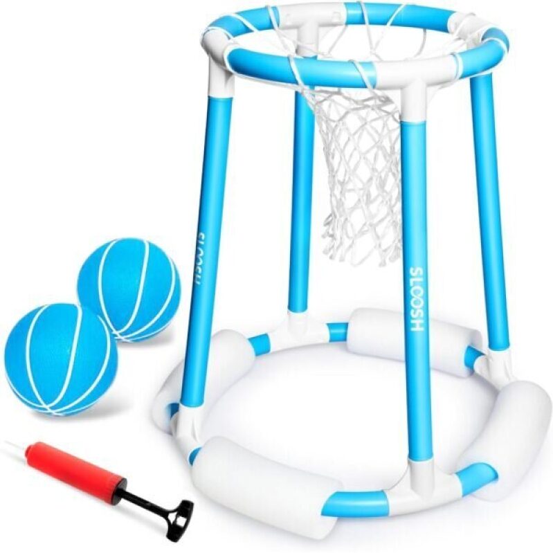 Sloosh Pool Basketball Set - Floating Basketball Game for Kids & Adults