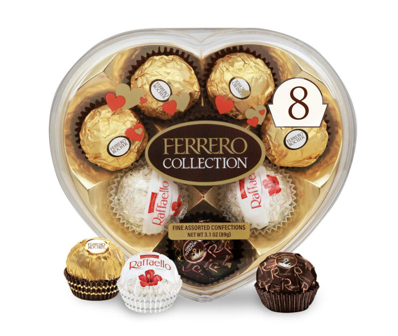 Ferrero Rocher Heart Shape Chocolate Gift Box - 8 Pieces