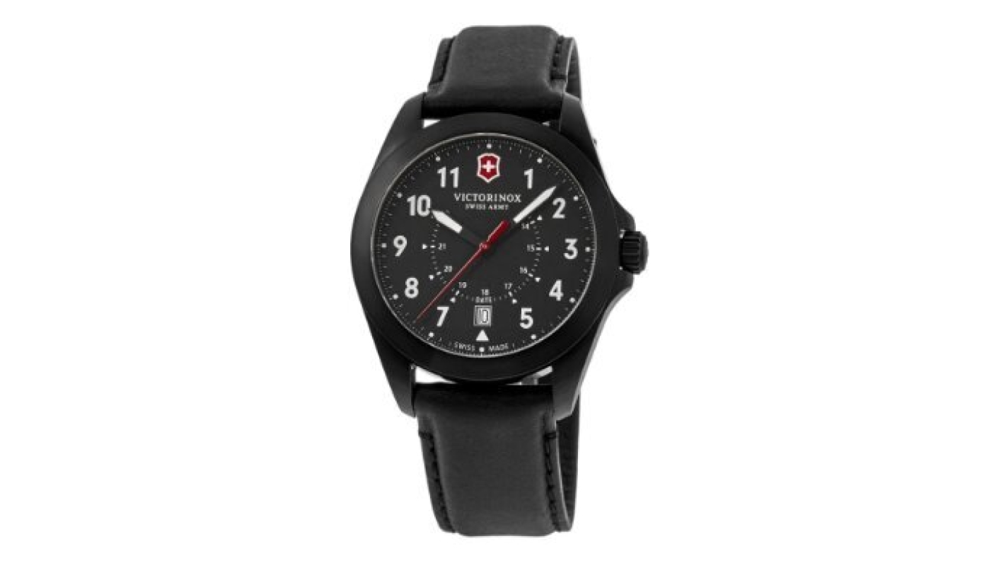 New Victorinox Swiss Army Heritage Quartz Black Dial Men’s Watch 241970